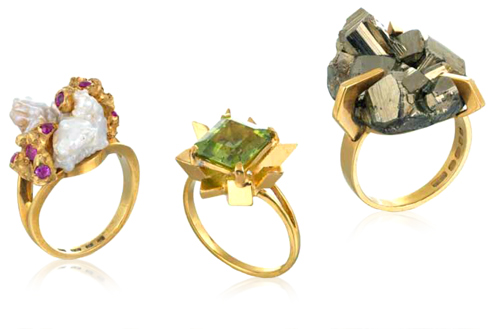 Rings of 18ct yellow gold John Donald, Rings of 18ct yellow gold