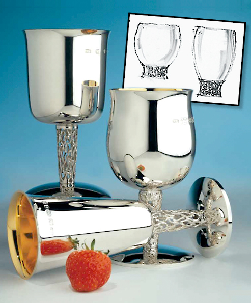 A range of silver goblets John Donald, A range of silver goblets